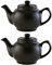 Price & Kensington Traditional Ceramic Tea Serving Teapot 2 Cup Matt Black (Pack of 2)