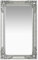 vidaXL Espejo de Pared Estilo Barroco Rectangular Colgante Armario Baño Antiguo Retro Consumo de Maquillaje Decoración Hogar Plateado 50x80 cm
