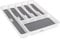 LIVIVO 6 Compartment Cutlery Tray – Grey & White Kitchen Drawer Organiser for Knives, Forks, Spoons, Utensils – BPA-Free Plastic Drawer Divider with Anti-Slip Base – Durable & Easy to Clean