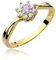 Damen Ring 585 14k Gold Gelbgold echt Amethyst Edelstein Diamanten Brillanten