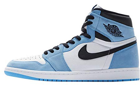 Nike, Scarpe da basket unisex, bianco/blu universitario-nero., 44.5 EU