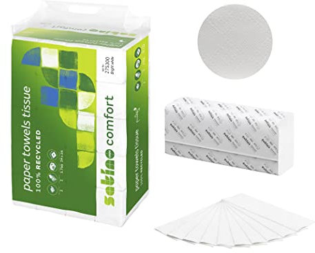 Satino by WEPA Comfort Handtuchpapier - 275300 - PT2-kompatibel - 3750 Blatt - 2-lagig - 100% Recycling-Papier