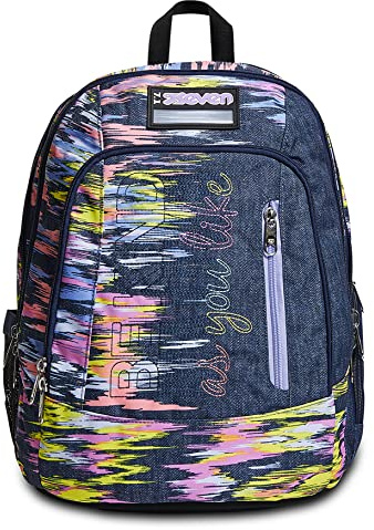 Seven Unisex Whisper Sj Gang 3 Compartment Case, SJ Faces, Rose, Complete with Pens, Crayons, Markers