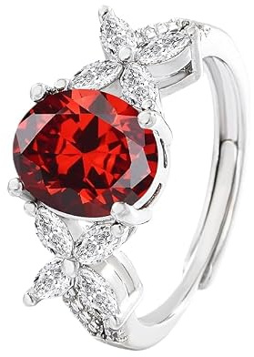 WLLDDDIU Ring Silber 925 Damen,925 Sterling Silber Ring/Schmetterling Mode Schwarz Weiß Turmalin Heiratsantrag Klassisch/Ustable Ringe Schmuck Geschenke Für Jungen Mädchen Männer Frauen