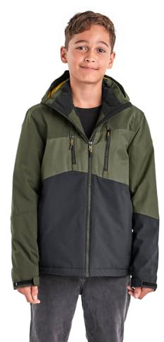 killtec Jungen Winterjacke für Jungen KOW 204 BYS JCKT, dunkeloliv, 176, 38686-000