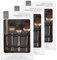 Lot de 3 Ménagères en Acier Inoxydable Table Chic - 48 Couverts - Marron cuivré