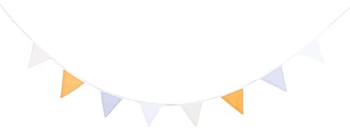 Rainbow Kids Wimpelkette 2,45m Lange beidseitige Wimpelkette draußen Outdoor-Dekoration für Gartenparty und Kinderzimmer (Beiger Wolf)