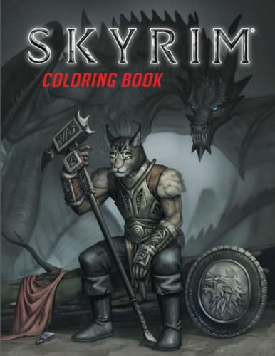 Skyrim Coloring Book: Awesome Coloring Book For Boys And Girls Who Likes To Color