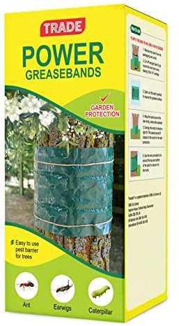 Trade Power Grease Bands 5 M- Pesticide-Free Insect Repellent for Plants & Trees-Insect Control Barrier for Fruit Trees- (Pack of 1)