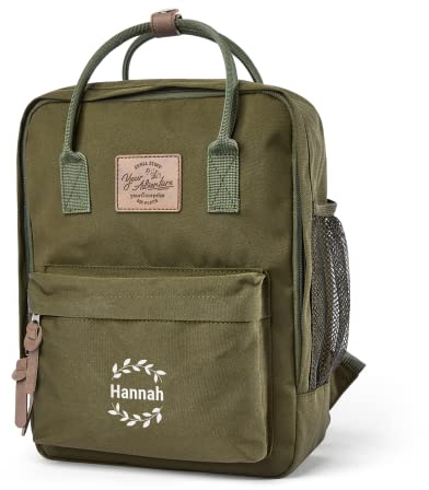 your surprise Beagles Originals Rucksack personalisiert mit Name (Olivgrün)
