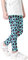 Kiench Mädchen Leggings Lang Stretch-Hosen Muster Leopard Türkis EU Größe 134/7-8 Jahre Etikett 140