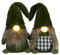 Brandsseller Wichtel Pärchen Set | Weihnachtswichtel | Weihnachtsdeko Figur | LED beleuchtet