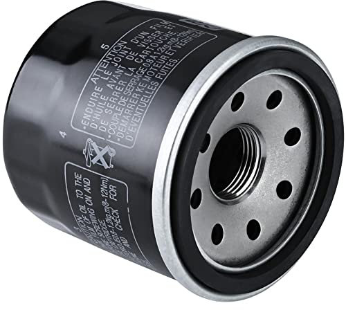 QUICKWOLF 16097-0008 Filtro olio compatibile per Kawasaki Ninja 300 400 500 650 1000 Prairie 300 360 400 Bayou 400 Vulcan 2000 1700 1600 1500 900 800 750 650 0 5000 ZX-10R ZX-7 ZX-6 ZX-14R..