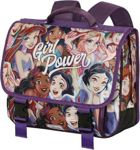 Disney Prinzessinnen Girl Power-Cartable Rucksack 2.0, Mehrfarbig, 38 x 30 cm, Kapazität 13,5 L
