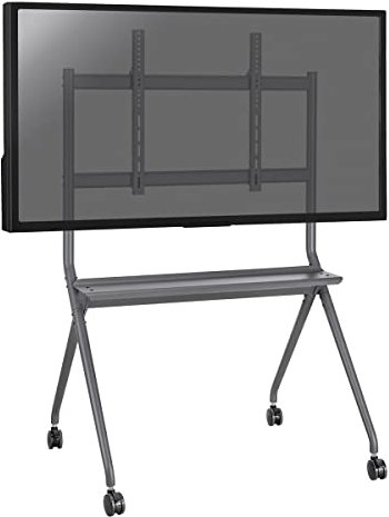 KIMEX - Support écran TV Mobile - sur roulettes avec étagère - 50-86 - 030-4386