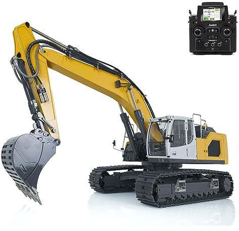 Hydraulischer RC-Bagger 1/14 für 945 ferngesteuerte Bagger Verbessertes 5-Wege-Wegeventil RC-Schwerlastgeräte für Erwachsene