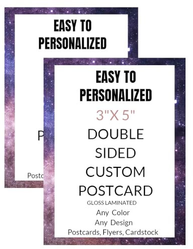 Individuelle Postkarten mit Design, personalisierte Postkarten, Foto/Text/Logo, drucken Sie Ihre eigenen Postkarten, Einladungen, Werbekarten, Ankündigungskarten, Dankeskarten, 2-seitiger dicker