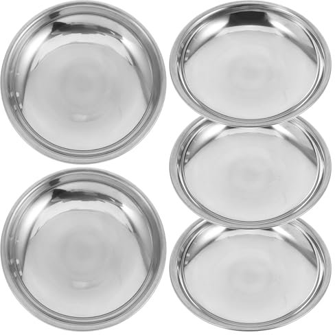 HOLIDYOYO Ensemble De 5 Petits Bols À Tremper En Acier Inoxydable Pour Assiette À Sauce Pour Apéritif