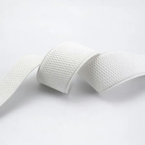 2/5 m 25–100 mm elastisches Band, Stretchband, Gurtband, Gürtel, Bund, Band, Gummibänder, DIY, Kleidung, Kleidungsstück, Nähzubehör, weiß, 60 mm, 5 m