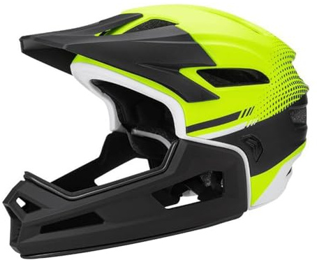 JISADER Fahrradhelm, Integralhelm mit abnehmbarem Innenfutter, stoßfest, Fahrradausrüstung, Fahrradhelm für Damen und Herren, Fluoreszierendes Gelb