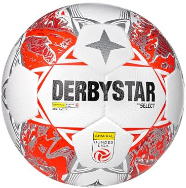 Derbystar Equipment - Fußbälle Admiral Bundesliga Brillant TT v24 Trainingsball weissrot 4