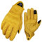 Guantes de Motocicleta Vintage Para Hombre y Mujer - Protectores de Verano Con Pantalla Táctil Perforada - Guantes de Motocross Amarillos (M)