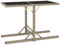 Wenjingqi-46454 Gartentisch aus Glas und Polyrattan, Beige, 110 x 53 x 72 cm