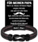 Coldbling Vatertagsgeschenk für Papa Armband mit Gravur Bester Papa Geschenk Vatertag Geburtstag Weihnachten, Geschenke für Vater Herren Männer Lederarmband Geburtstagsgeschenk