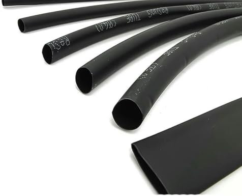 Tubo termorretráctil termorretráctil de 5 metros, tubo termorretráctil para cables, envoltura de manguito termorretráctil, manguito termorretráctil, 5 mm, 5 m