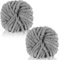 Duscdesp 500g(2 x 250g) Dicke Wolle Garn, Chenille Chunky Wolle Weiche Armstricken Wolle zum Stricken und Häkeln XXL Chenille Wolle Yarn für Decken, Kissen, Schals, Mützen (Dunkelgrau)