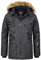 Geographical Norway Herren Winter Parka Chirac New Black - L - mit UD Bandana