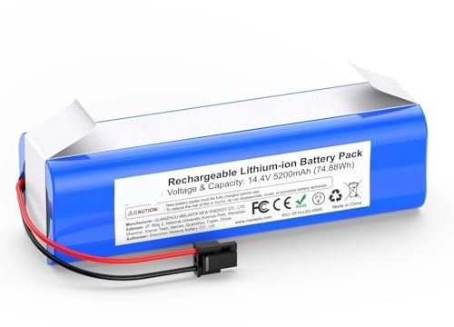 WVGFAUXA Ersatzakku 14,4 V 5200 MAh Li-Ionen-Akkus, Kompatibel Mit Eufy RoboVac X8-Serie RoboVacX8 PRO, Staubsauger-Roboter-Akku Kehrakku