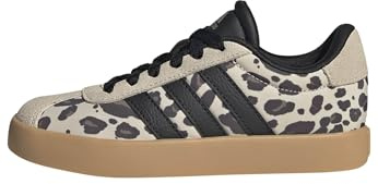 adidas Unisex Kinder Vl Court 3.0 Kids Shoes, Crystal Linen/core Black/Khaki Six, 32 EU