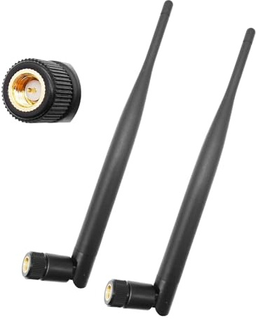 WiFi Antenna 4G LTE Dual Band – High Gain External Antenna SMA Male Omnidirectional – Wireless Signal Booster for Router PC Network Card – Compatible with Huawei Netgear TP-Link Modem Gateway