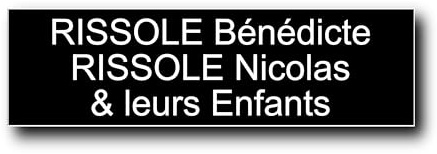 Plaque boîte aux lettres personnalisable 12 x 3,5 cm - Gravure laser PVC - Plaque nom adhésive - Étiquette porte/sonnette - Plaquette signalétique personnalisée (Noir)