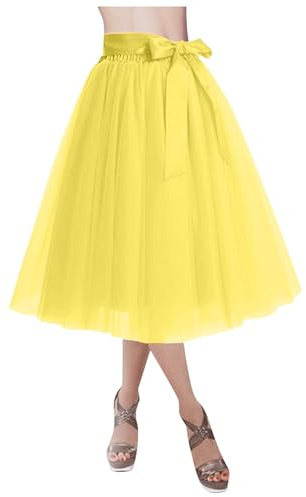 Tüllrock Damen Elastische Langer Rock Mehrschichtiges Lagig Tüll Tüllrock Dance Dress Up Party Tanzkleid Faschingskostüme Karneval Kostüm