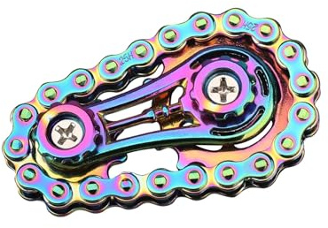 DAFNE Zahnräder Fidget Kette Coole Montage Fidget Spinner Ring Spielzeug Metall Fidgeting Fahrrad Kettenräder Würfel EDC Neuheit Stress Relief Hand Spinner für Kinder Erwachsene Kinetisches Geschenk