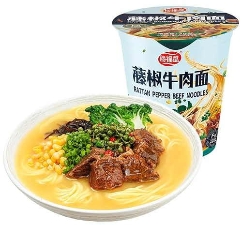 Instant Noodles Without Cooking, 9 Flavors of Ramen, Healthy Non-fried Pasta, Fast Food, Breakfast and Late-night Snack Main Food, Healthy Non-fried Pasta, Chinese Food (Pepper ramen,2 cups)
