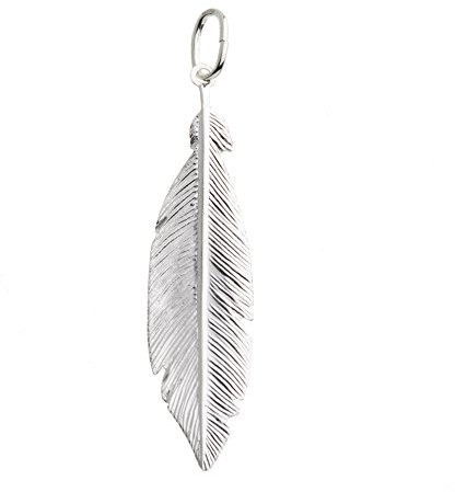 SILBERKETTEN STORE DEIN SCHMUCK ONLINE SHOP Anhänger Feder, groß, Kettenanhänger - 925 Silber