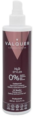 Valquer Professional H2O Eau pour stylistes Qualité UV Eau de coiffage avec protection solaire 300 ml