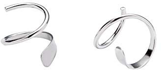 Minimalist Ear Climber Crawler Cuff Earrings for Women Girls Sterling Silver Cartilage Earlobe Ear Piercing Wrap Earring Studs Hypoallergenic
