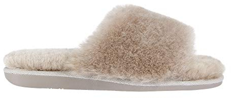 Vanuba - Damen Hausschuhe Anoa, Lammfell Pantoletten, Leder Badelatschen, Wolle, Bequeme Lammfell-Hausschuhe, Handgemacht