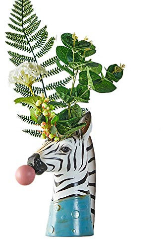 Kreative Vase mit Zebra-Blasen, Dekoration, Ornamente, Kunstvase, künstliche Blumenvase, getrocknete Blumenvase, Zuhause, Wohnzimmer, Tisch, Kunststatue