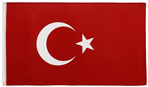 FlagScout - Türkei Flagge | 90 x 150 cm | Flaggen mit top Qualität, hochwertiger Verarbeitung und kräftigen Farben