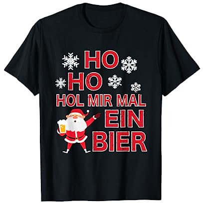 Bier Weihnachtsmann Bierkrug Adventskalender Füllung Bier T-Shirt
