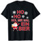 Bier Weihnachtsmann Bierkrug Adventskalender Füllung Bier T-Shirt