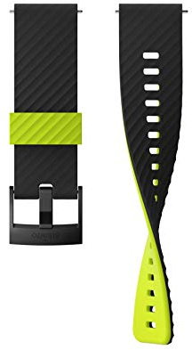 Suunto 24 URB3 Silikonband, Schwarz/Lime, M