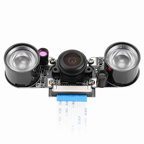 Kuuleyn Modulo Fotocamera fisheye, modulo Fotocamera per Raspberry Pi 3/2/B Obiettivo grandangolare fisheye per Scheda Computer Raspberry Pi