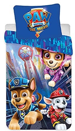 Bed Linen - Junior Size 100x135 cm - Paw Patrol Movie (1029097)