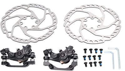 Bicycle Disc Brake Kit Front: F160-R140 Rear: F180-R160 Calipers 2pcs 160mm Rotors Premium Alloy Disc Brake Sets for BlackBicycles and spare parts